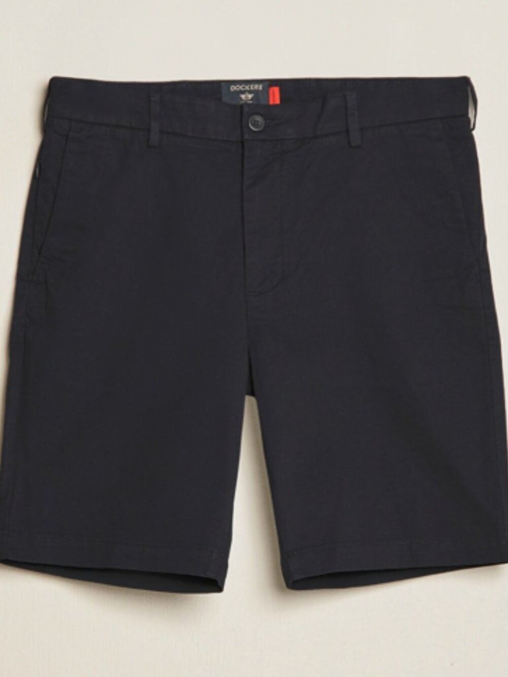 Dockers Men's Black Perfect Chino Flat Front Shorts Size 38 EUC